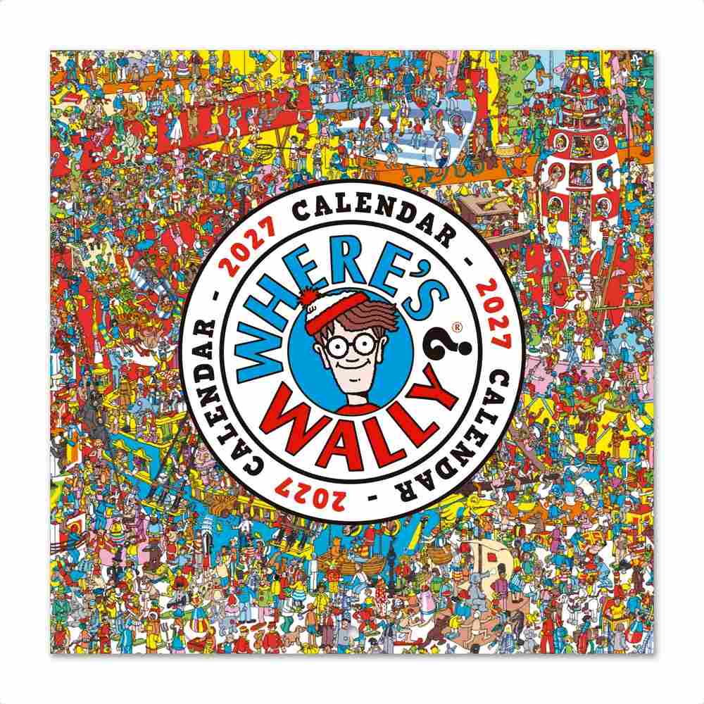 Grupo Erik Where's Wally - 2027 30X30 Calendar - Multicolours